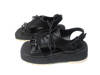 Czarne ,skórzane  sandały 2149-708-112D Donna Fabiani